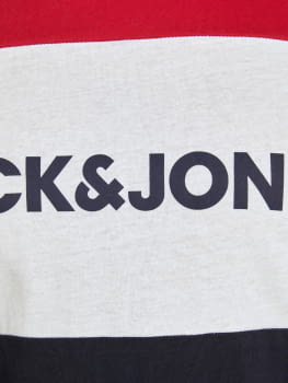JACK & JONES camiseta manga corta JJELOGO BLOCKING - 3
