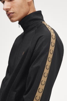 FRED PERRY sudadera abierta CONTRAST TAPE TRACK