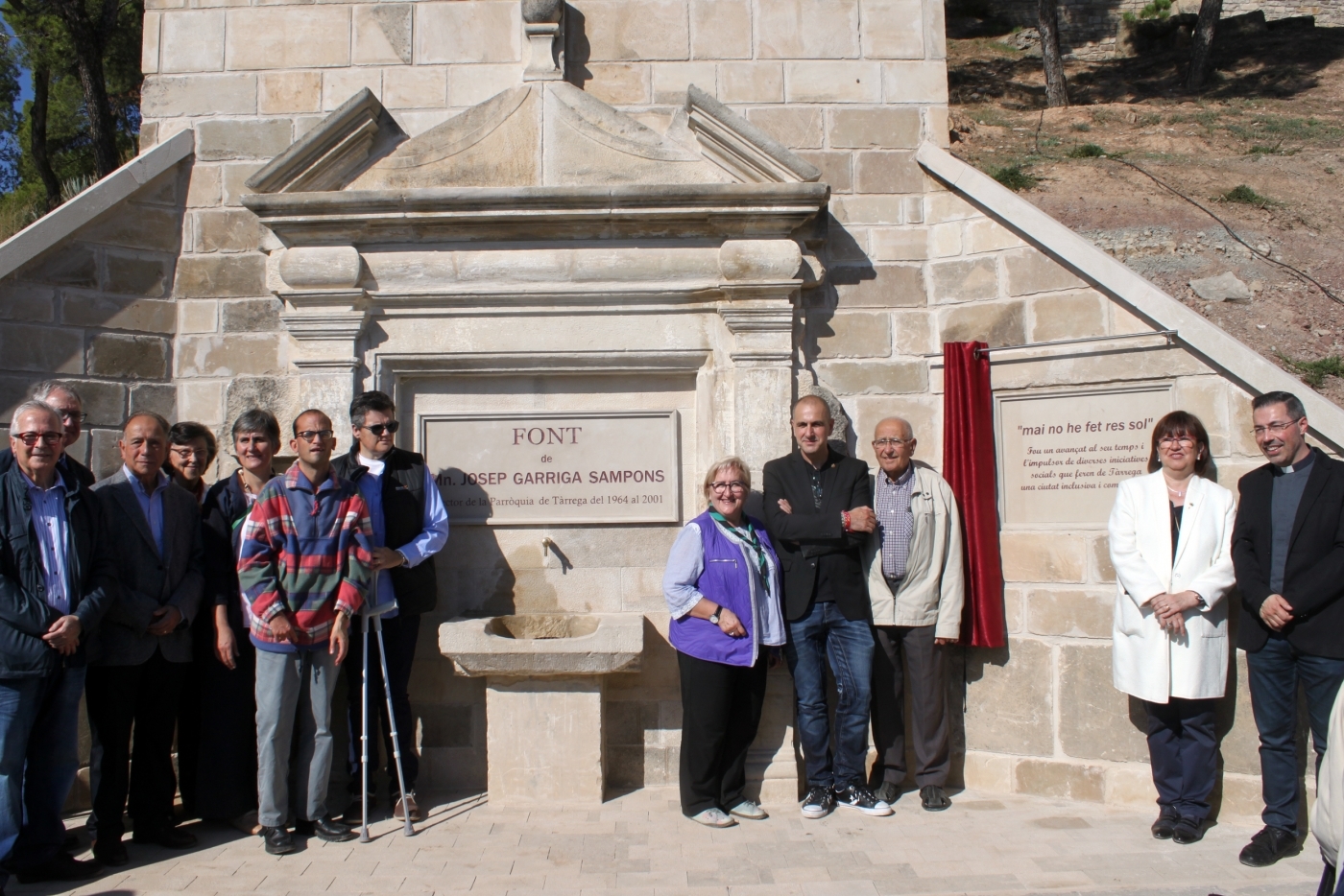 S’inaugura la font de Mossèn Josep Garriga al Parc de Sant Eloi