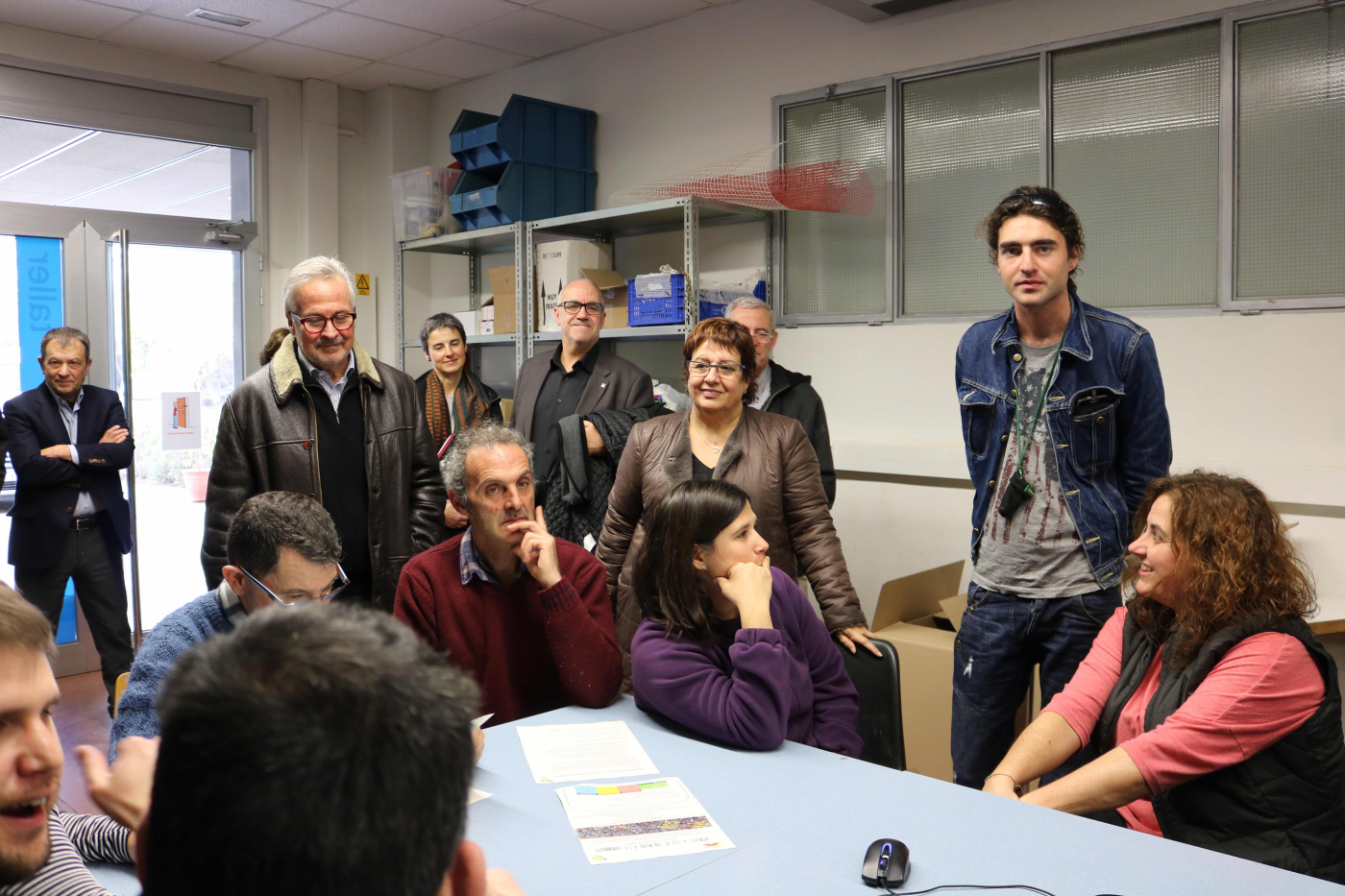 La consellera de Treball, Afers Socials i Famílies, Dolors Bassa visita l’Associació Alba