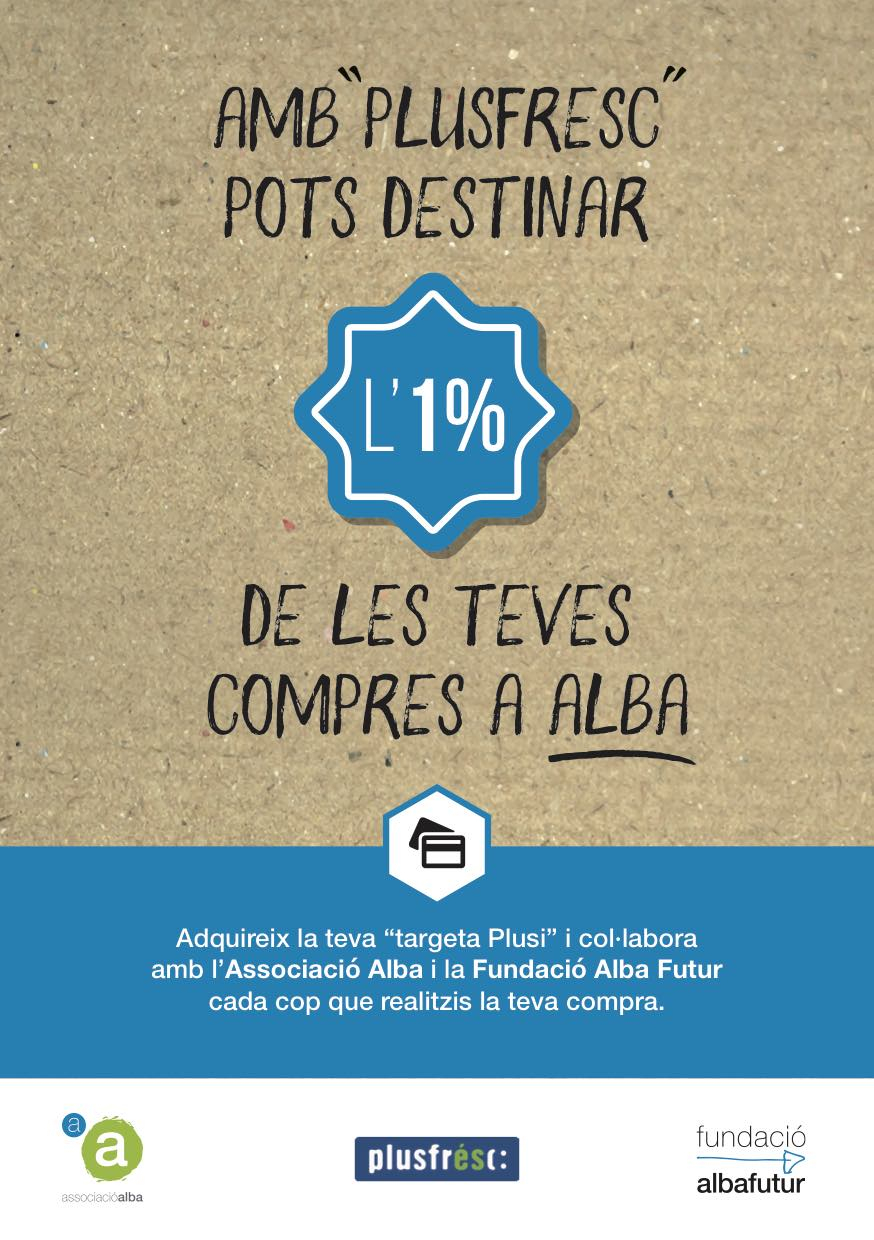 Plusfresc incorpora Alba en la campanya solidària "Dóna suport a qui tens al cor".
