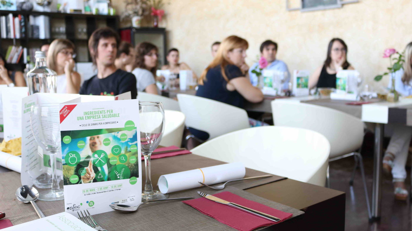 Bona acollida del Cicle "Ingredients per a una empresa saludable" per sensibilitzar els empresaris sobre la salut mental.