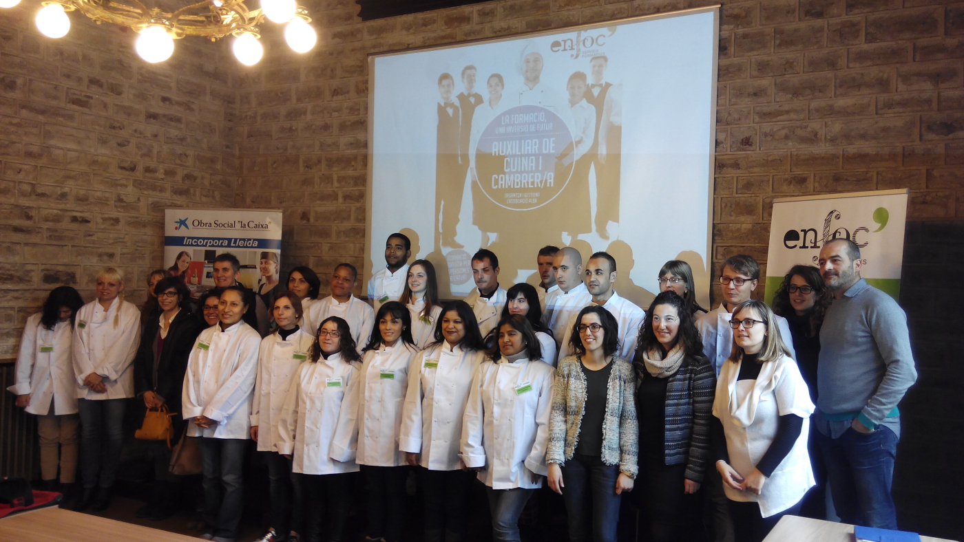 El curs de cuina finalitza amb 7 insercions laborals