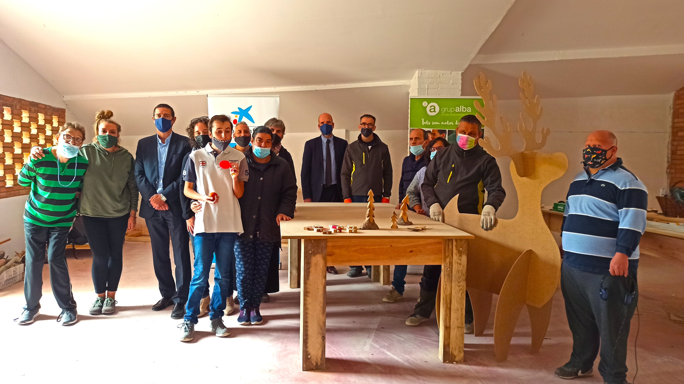 La Fundació "la Caixa" i CaixaBank col·laboren amb el projecte de fusteria de Cal Carreter a Agramunt del Grup Alba
