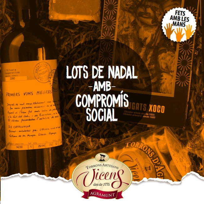 Torrons Vicens s'ajunta amb quatre projectes socials, entre ells l'obrador El Rosal de l'Associació Alba, per crear un lot de Nadal amb compromís social