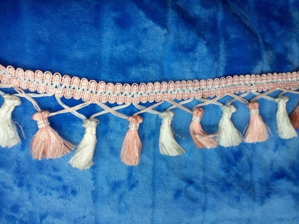 Flecos rosas blanco - 1