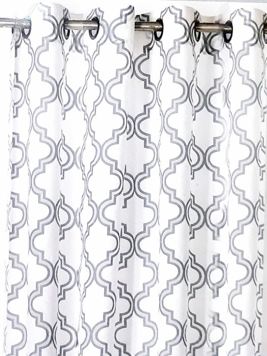 Visillos confeccionado Aurora azul