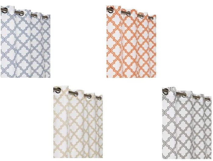 Visillos confeccionado Aurora azul - 6