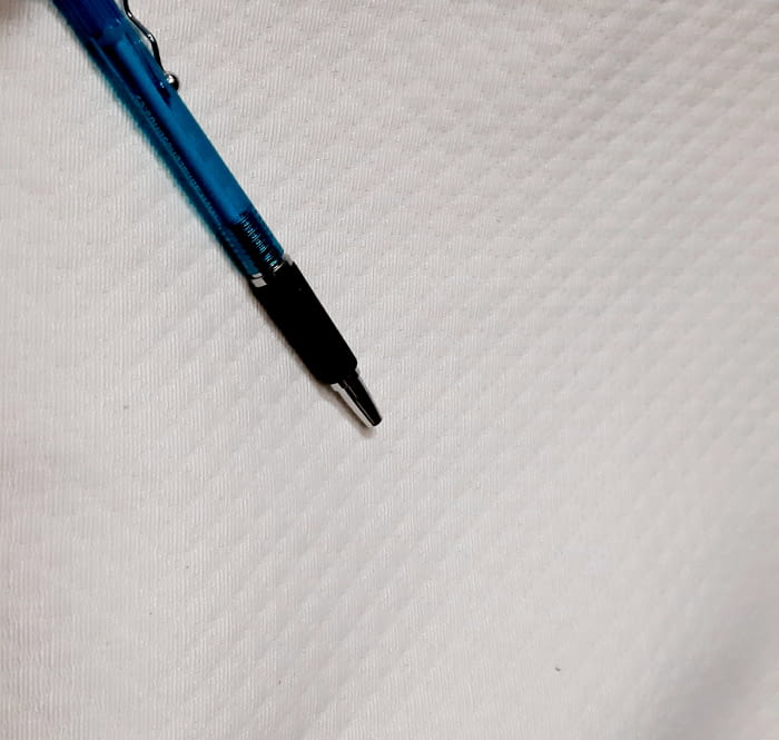 Tela Piqué rombito crudo - 3