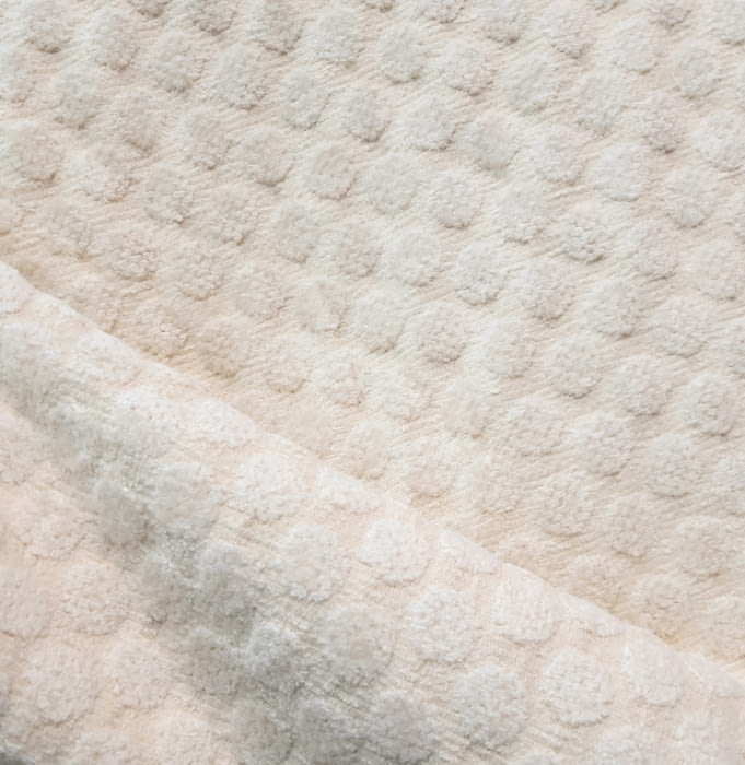 Tela Tapicería círculos beige