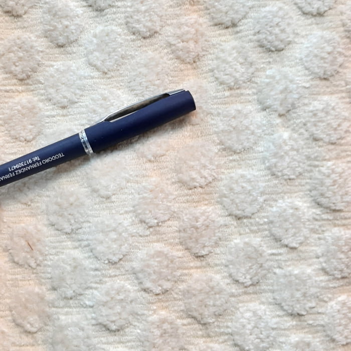 Tela Tapicería círculos beige - 4