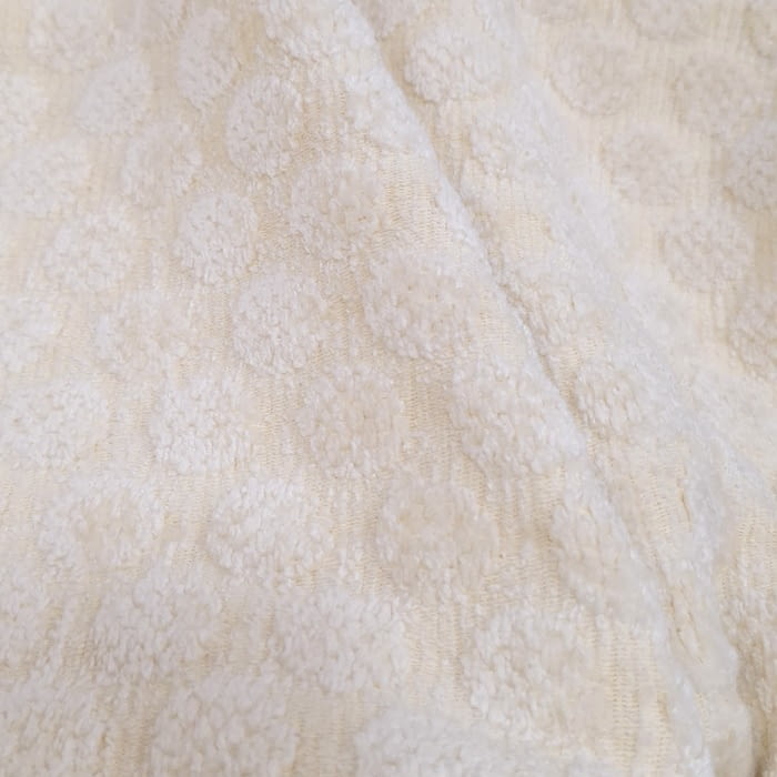 Tela Tapicería círculos beige - 5