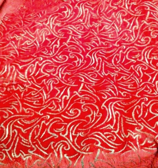 Tela Chenilla roja 280