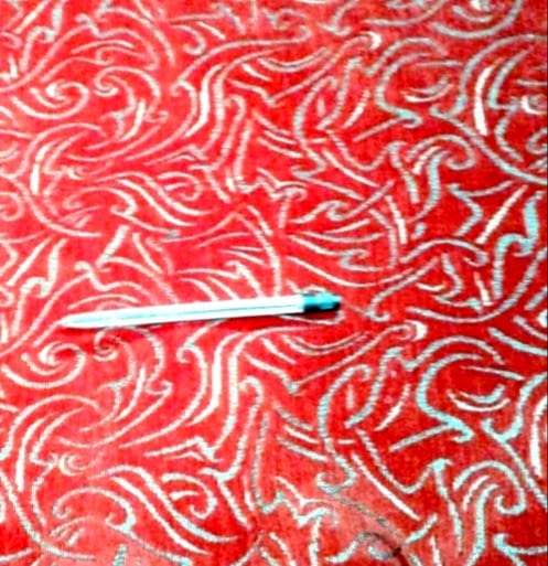 Tela Chenilla roja 280 - 1