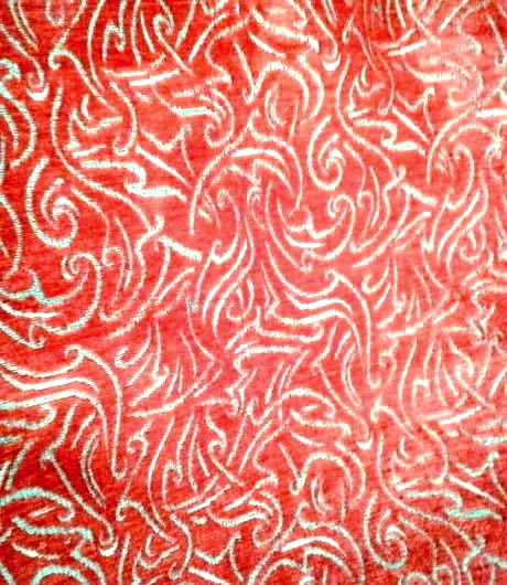 Tela Chenilla roja 280 - 3