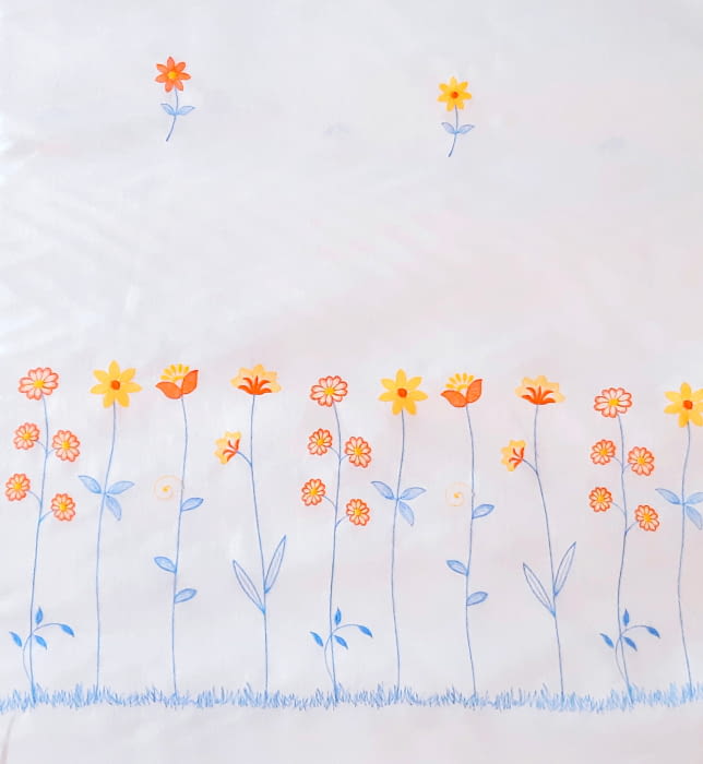 Retal Tela Visillo bordado