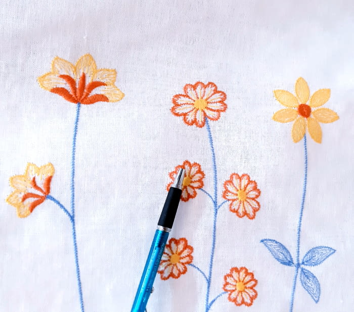 Retal Tela Visillo bordado - 1