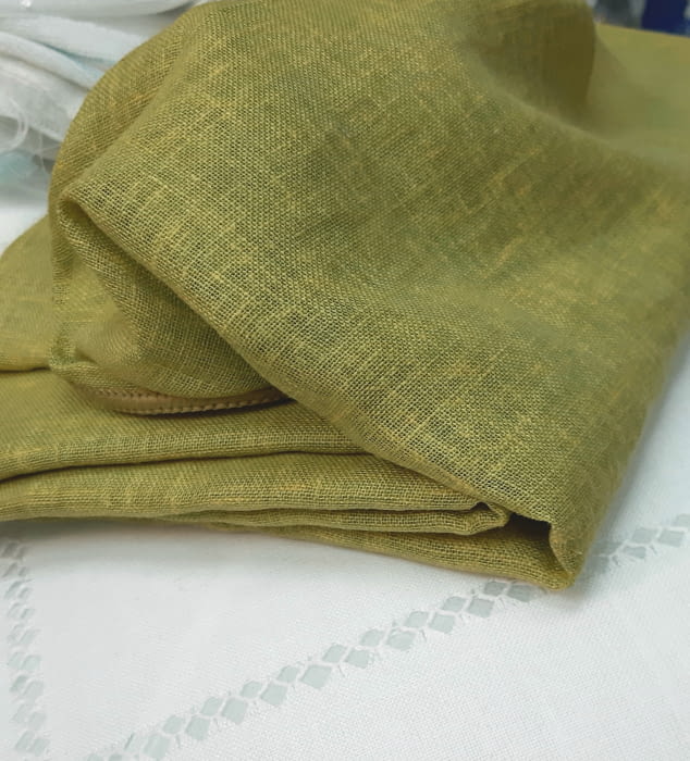 Tela Visillo lino verde - 2