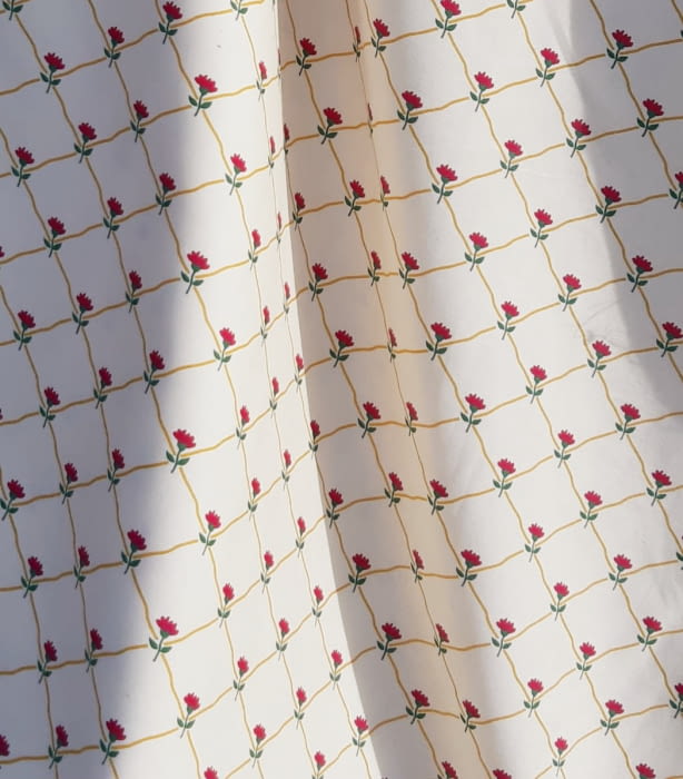 Tela Flores rombos 280 - 3