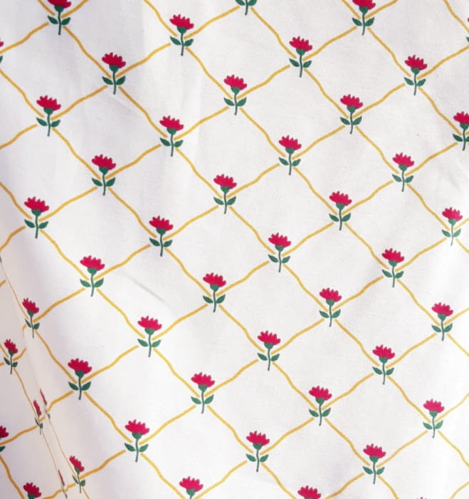 Tela Flores rombos 280 - 4