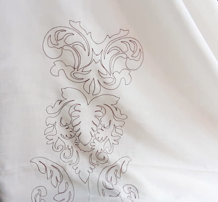 Tela Visillo panó granate - 6