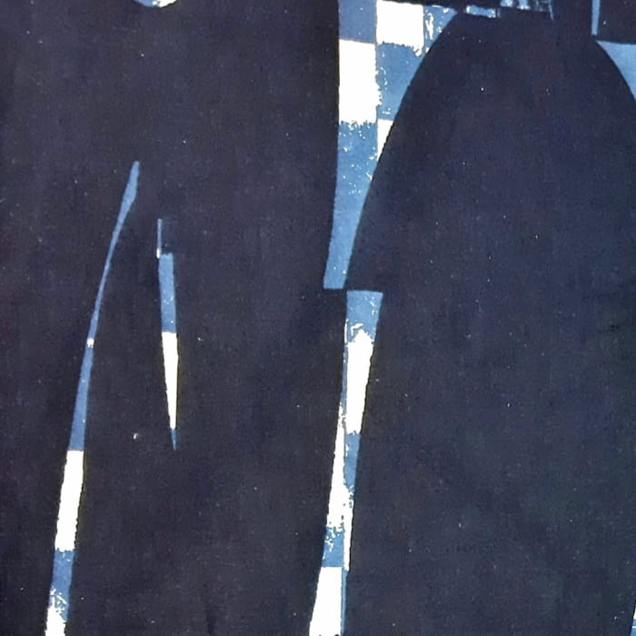 Tela Franela azul marino 150