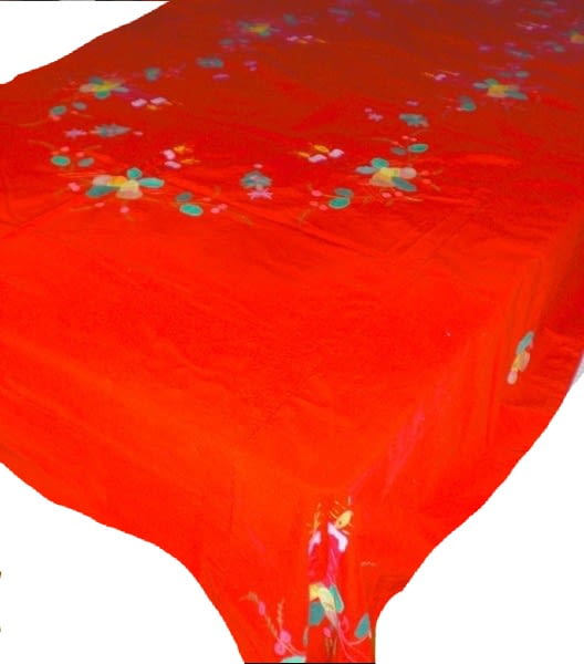 Mantelerías Navidad rojas apliques - 1