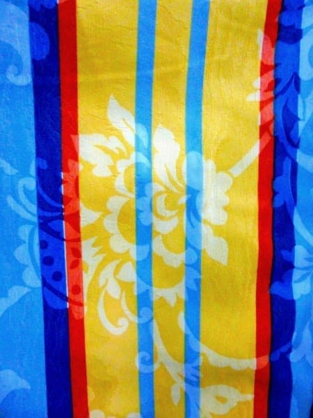 Tela Moaré flores amarillo 280 - 6