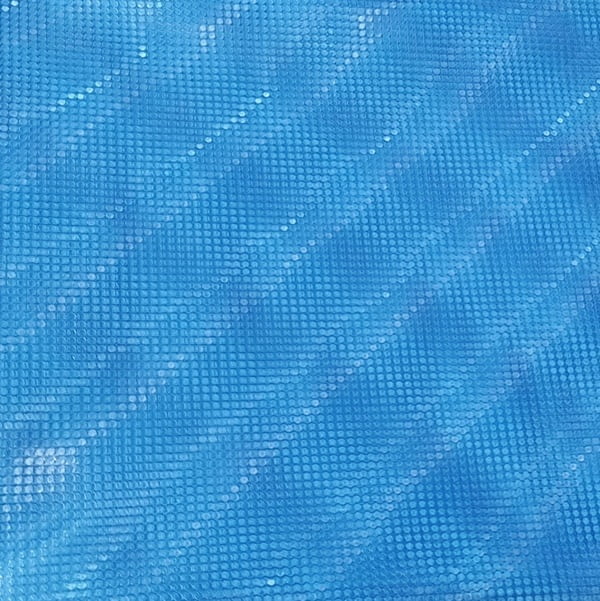 Cortina de baño azul efecto cristal - 3