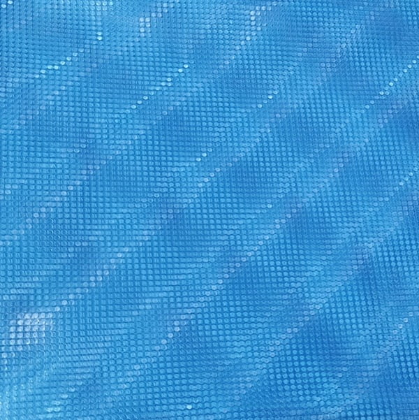 Cortina de baño azul efecto cristal - 3