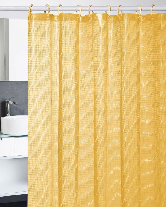 Cortina de baño pvc naranja