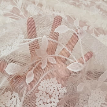 Malla de encaje moderno beige 1,65 x 2,80 m. - 1