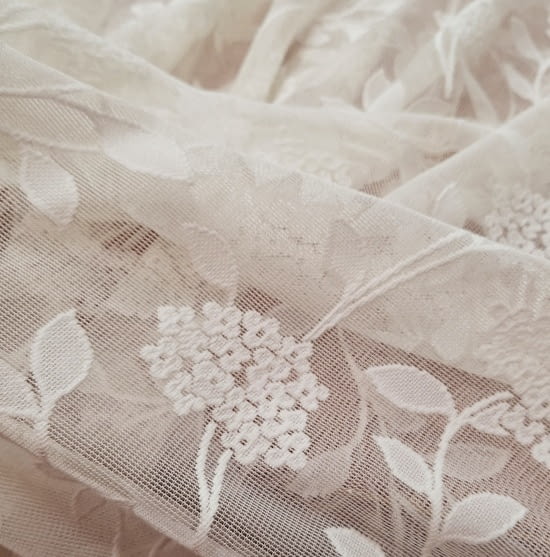 Malla de encaje moderno beige 1,65 x 2,80 m. - 6