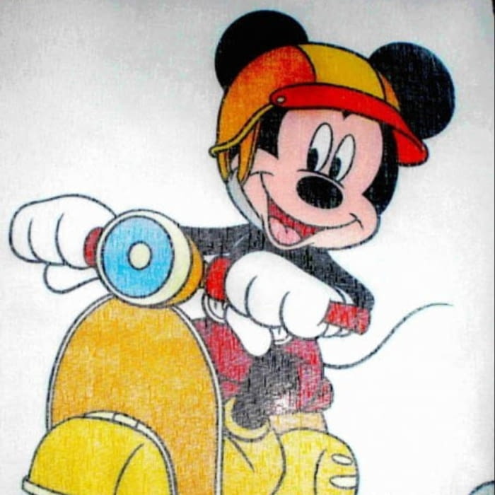 Visillo confeccionado Mickey y Minnie Mouse - 1