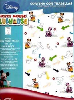 Visillos confeccionados Mickey y Minnie Mouse - 2