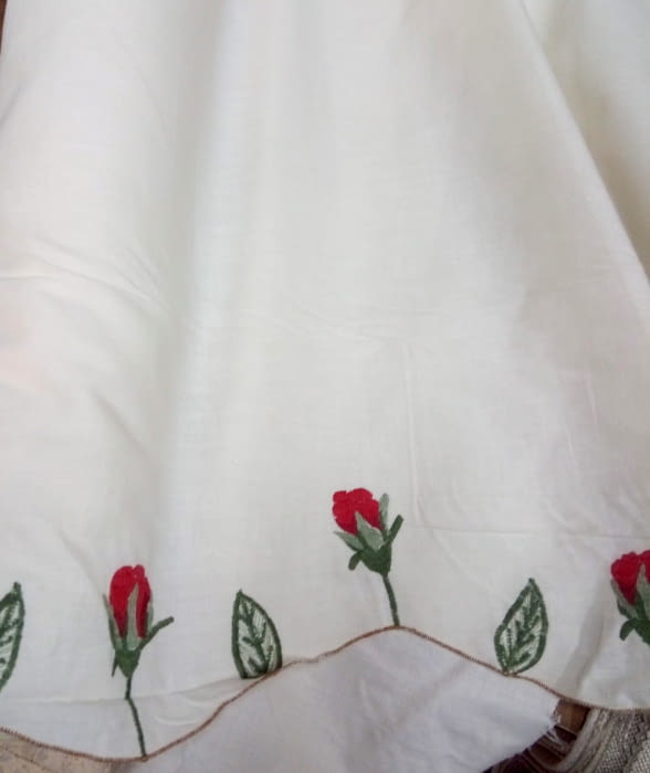 Tela rosas rojas 220