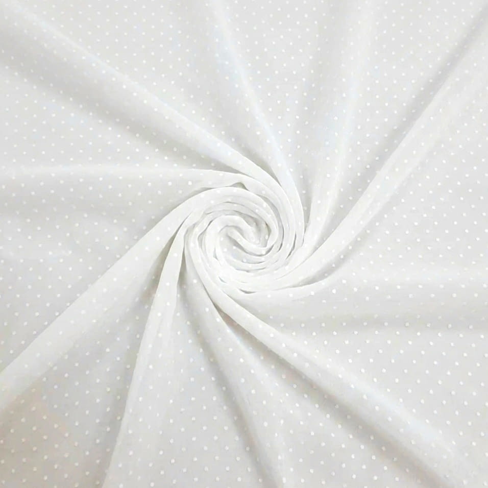 Tela visillo Plumeti blanco