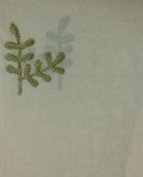 1 Visillo beige bordado verde - 4