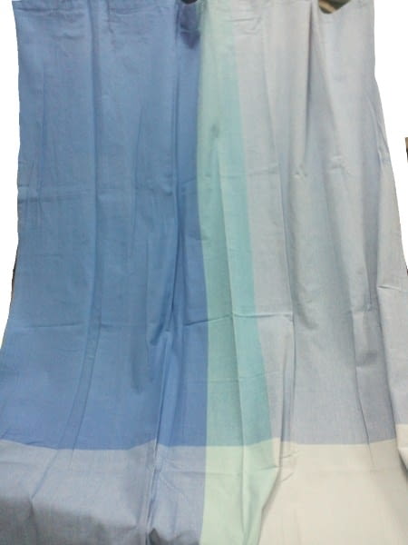 Cortina rectángulos Azules presillas - 2