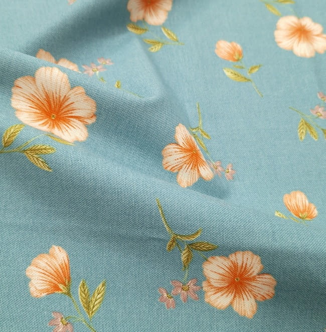 Retal Tela Cretona turquesa 60 x 280 cm - 1