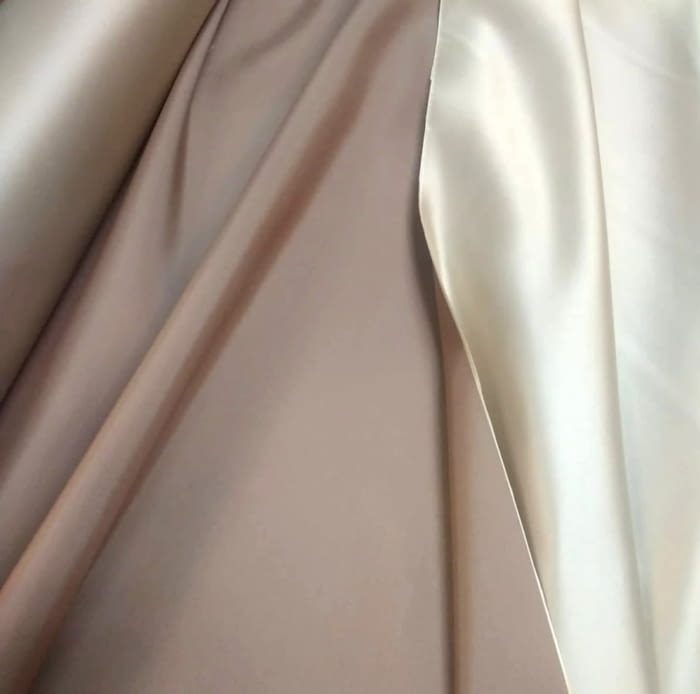 Tela Raso seda beige - 3