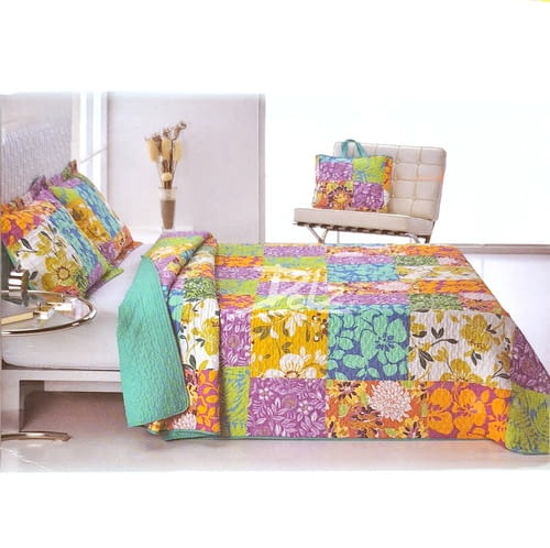 Colcha Boutie pachwork flores