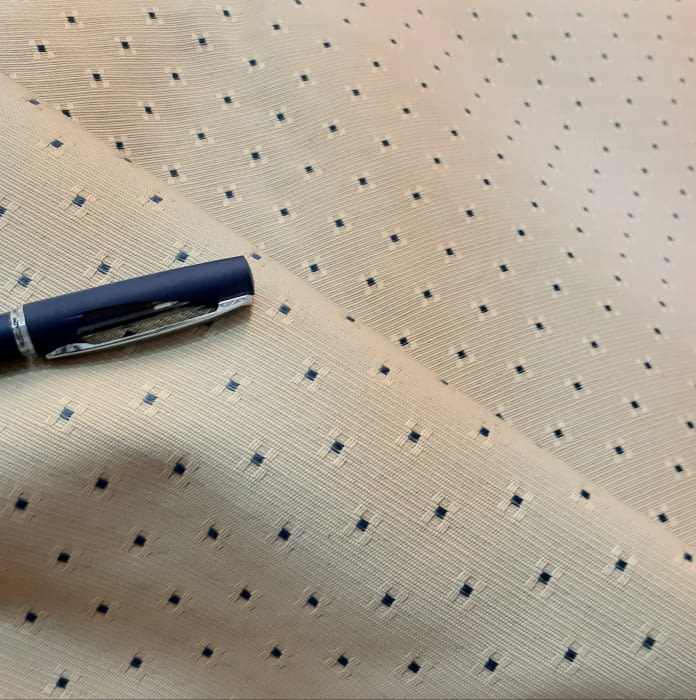 Tela Tapicería de otomán beige ocre 280 - 4