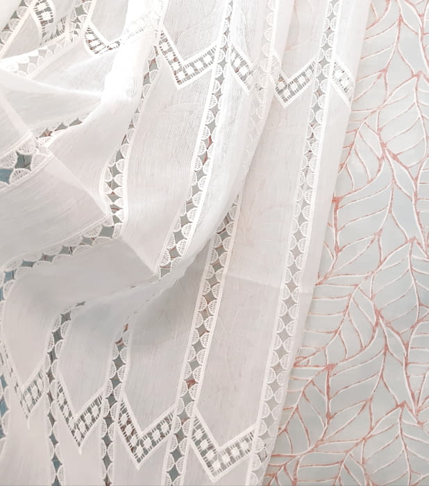 Telas Visillos holandeses confeccionado labrado pico - 6