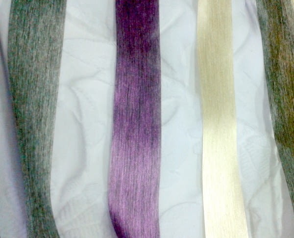 Tela visillo organza seda morada - 2