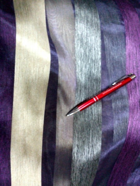 Tela visillo organza seda morada - 3