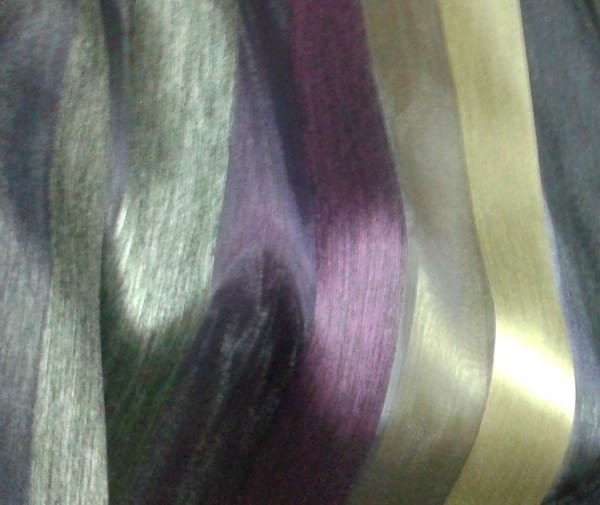 Tela visillo organza seda morada - 4