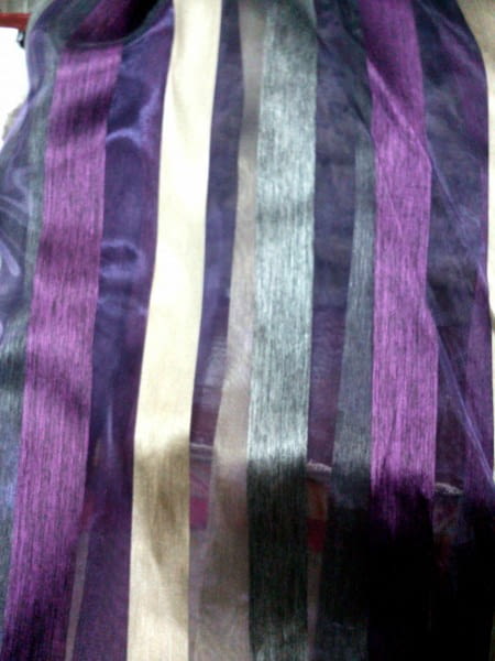 Tela visillo organza seda morada - 5