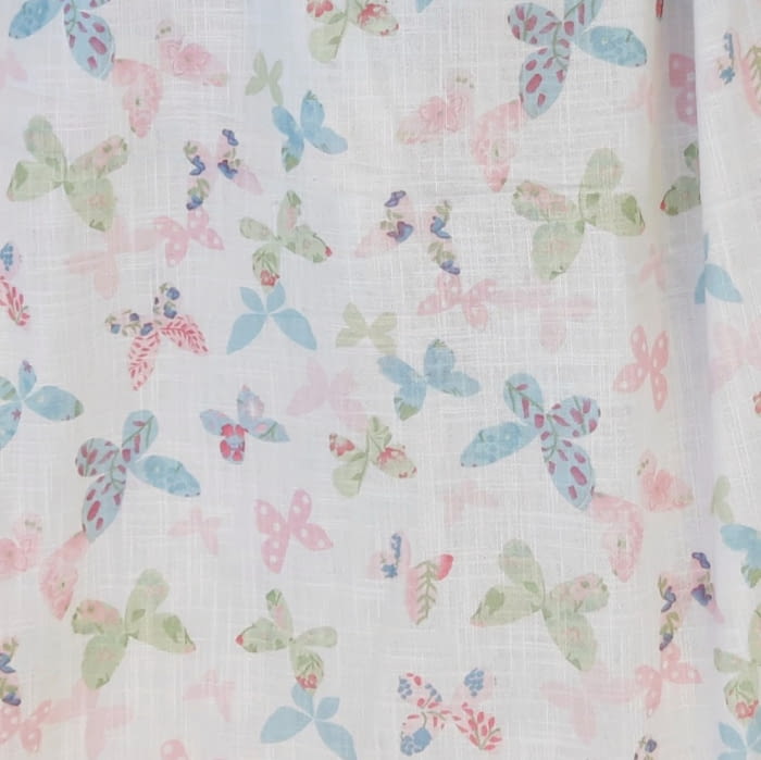 Tela Visillo mariposas