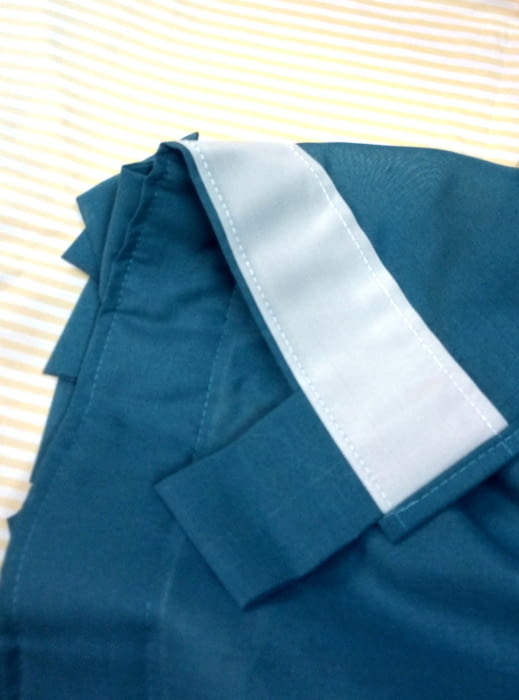 2 Visillos azul petróleo - 2